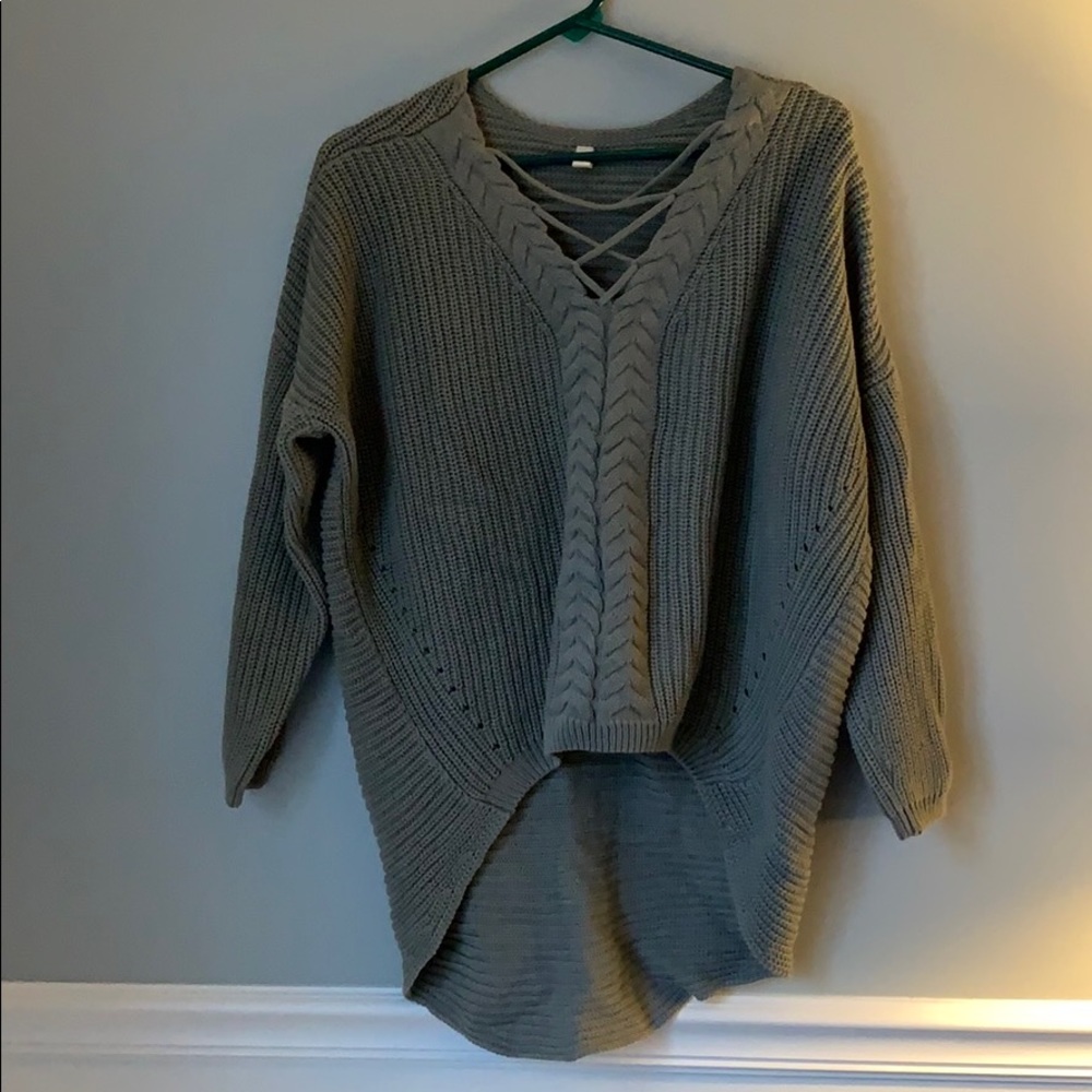 High low sweater